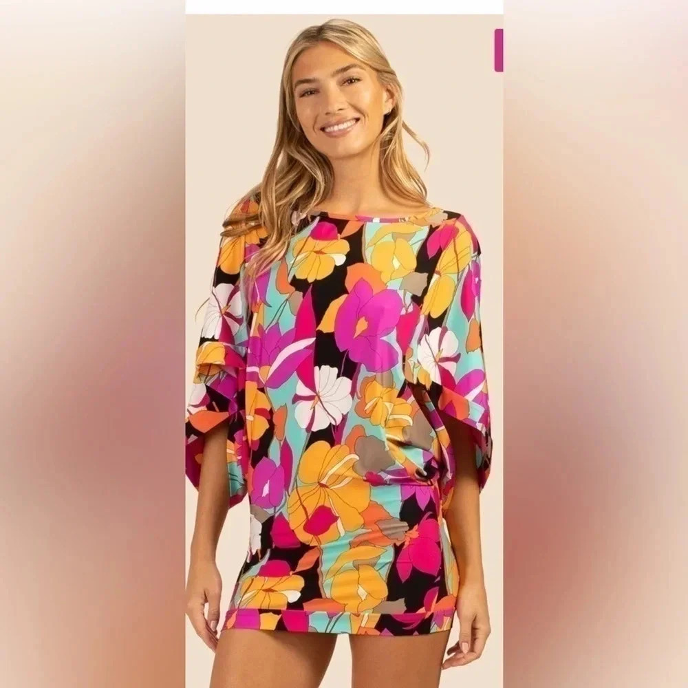TRINA Turk GEMINI SWIM TUNIC . Brand new.